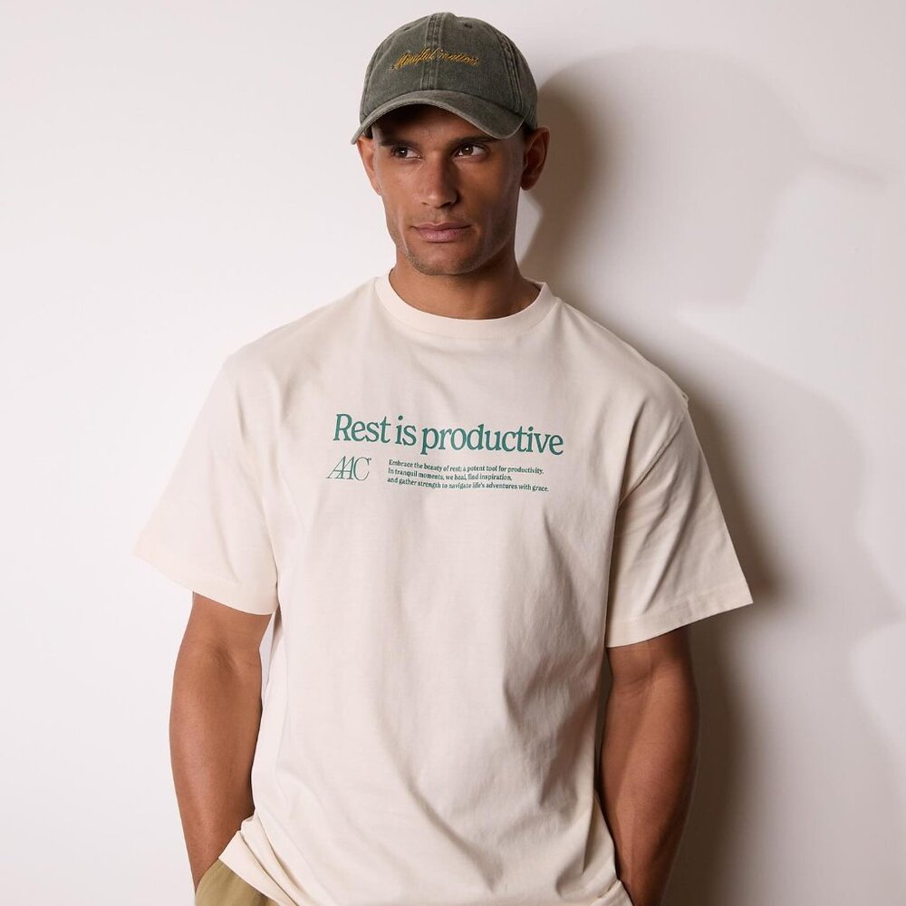 Active After Coffee Rest is Productive Tee Size L New